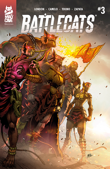Battlecats Vol 2 #3 Cover - Mad Cave Battlecats Vol 2 #3 Cover - Mad Cave